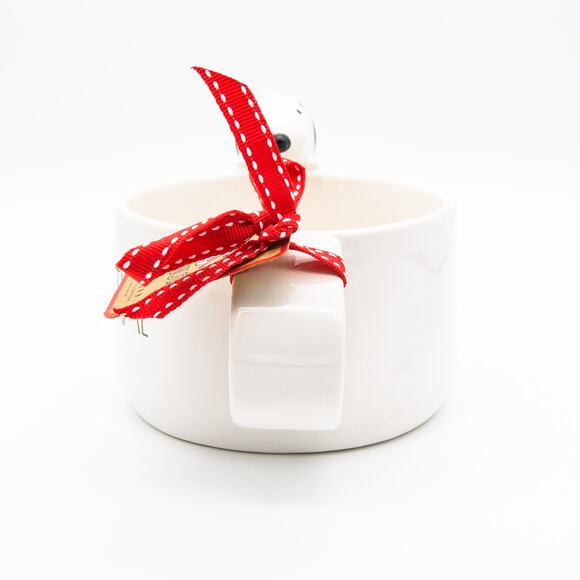 Rae Dunn x Peanuts Soup Mug, Snoopy Figurine CHRISTMASTIME Soup Bowl Gift - Picture 12 of 13